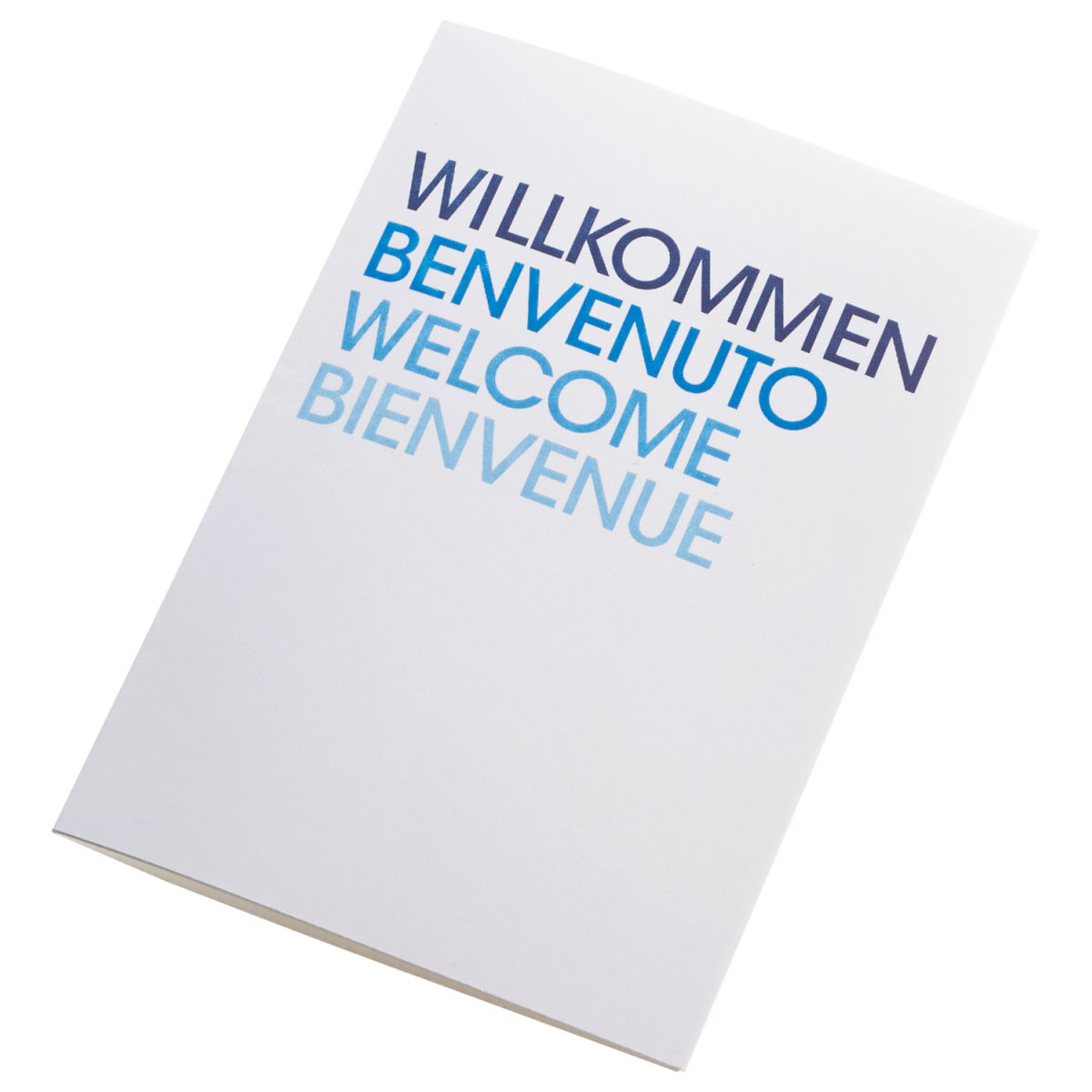 Porta key card Welcome hotel PULSIVA; 10x7 cm (LxL); bianco/blu; 100 pz. / confezione