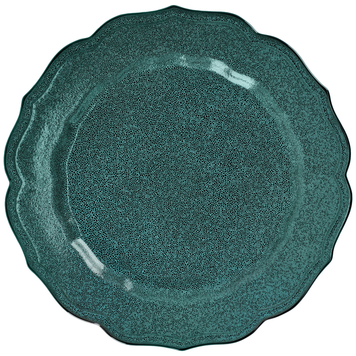 Piatto piano Antiqus VEGA; 27 cm (Ø); petrolio; rotonda; 4 pz. / confezione