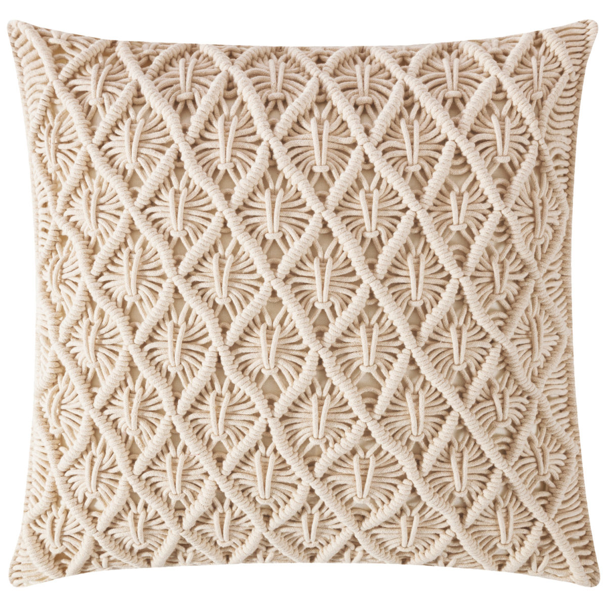 Funda cojín decorativo Daria sin flecos MAGMA; 40x40 cm (AnxLg); crudo; cuadrada