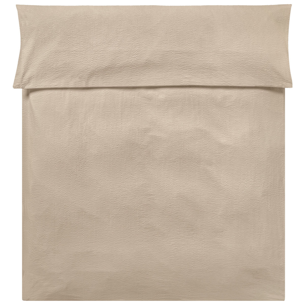 ERWIN M. Dekbedovertrek Avellino geweven seersucker; 155x220 cm (BxL); beige