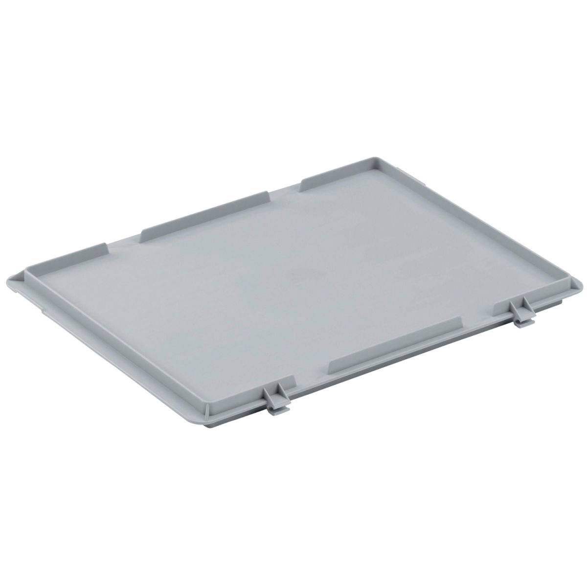 Ringoplast Scharnierdeckel mit Verschluss für Stapelbehälter 20x30 cm (LxB); grau