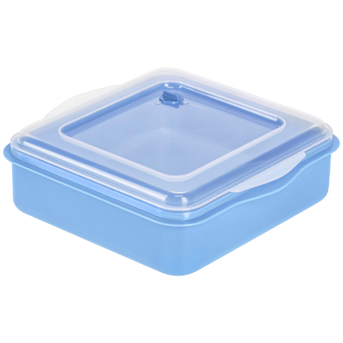 Lunch Box Takao elasto REuse; 2000ml, 22x21x7 cm (LxLxH); blu/trasparente; quadrata; 25 pz. / confezione