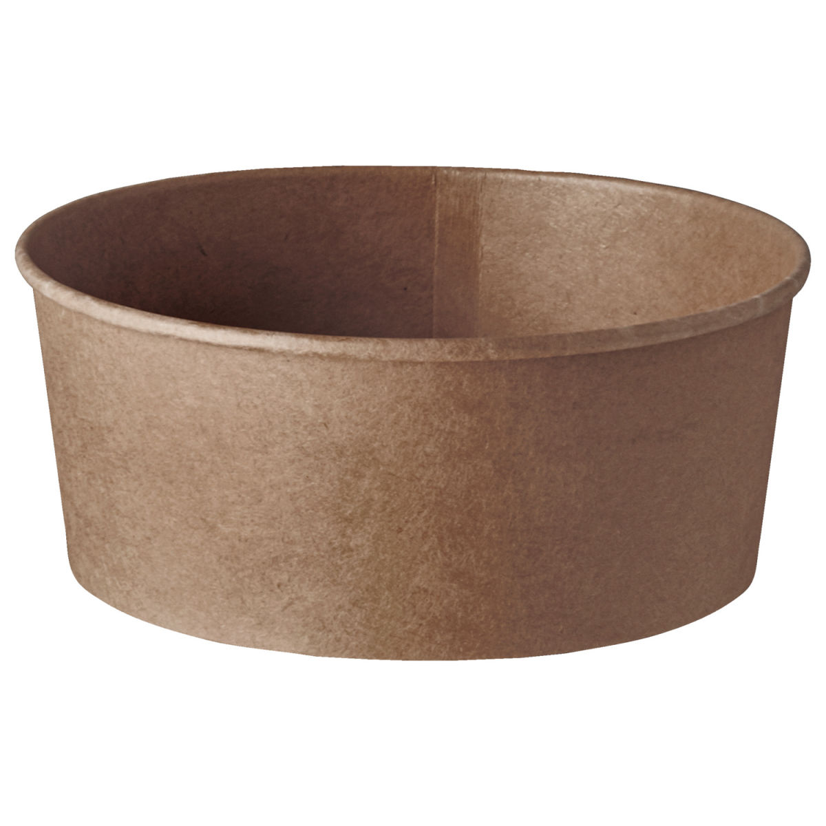 Insalatiera To Go Pure Papstar; 750ml, 15x6 cm (ØxH); marrone; rotonda; 300 pz. / confezione