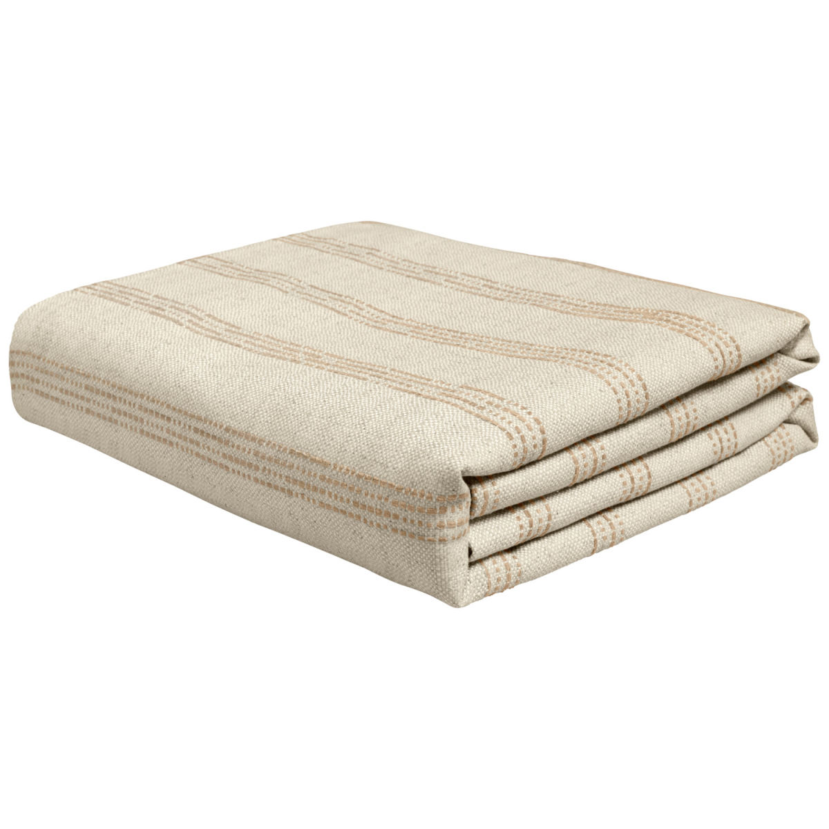 ERWIN M. Plaid Torano gestreift 105x165 cm (BxL); creme/beige