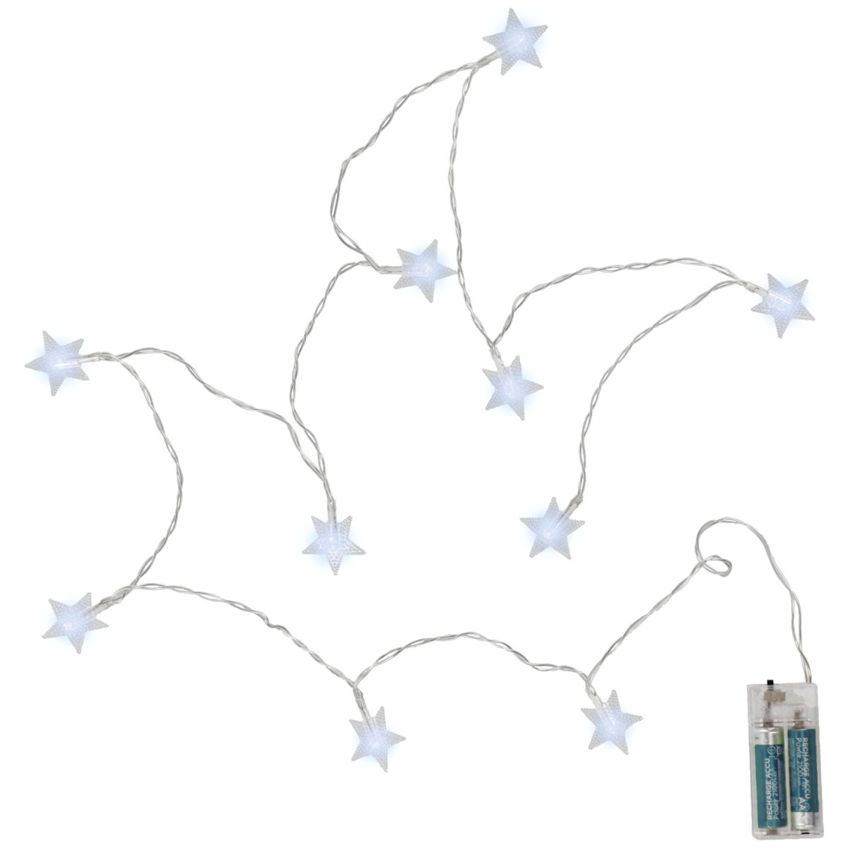 Stern-Lichterkette Linn 163 cm (L); transparent
