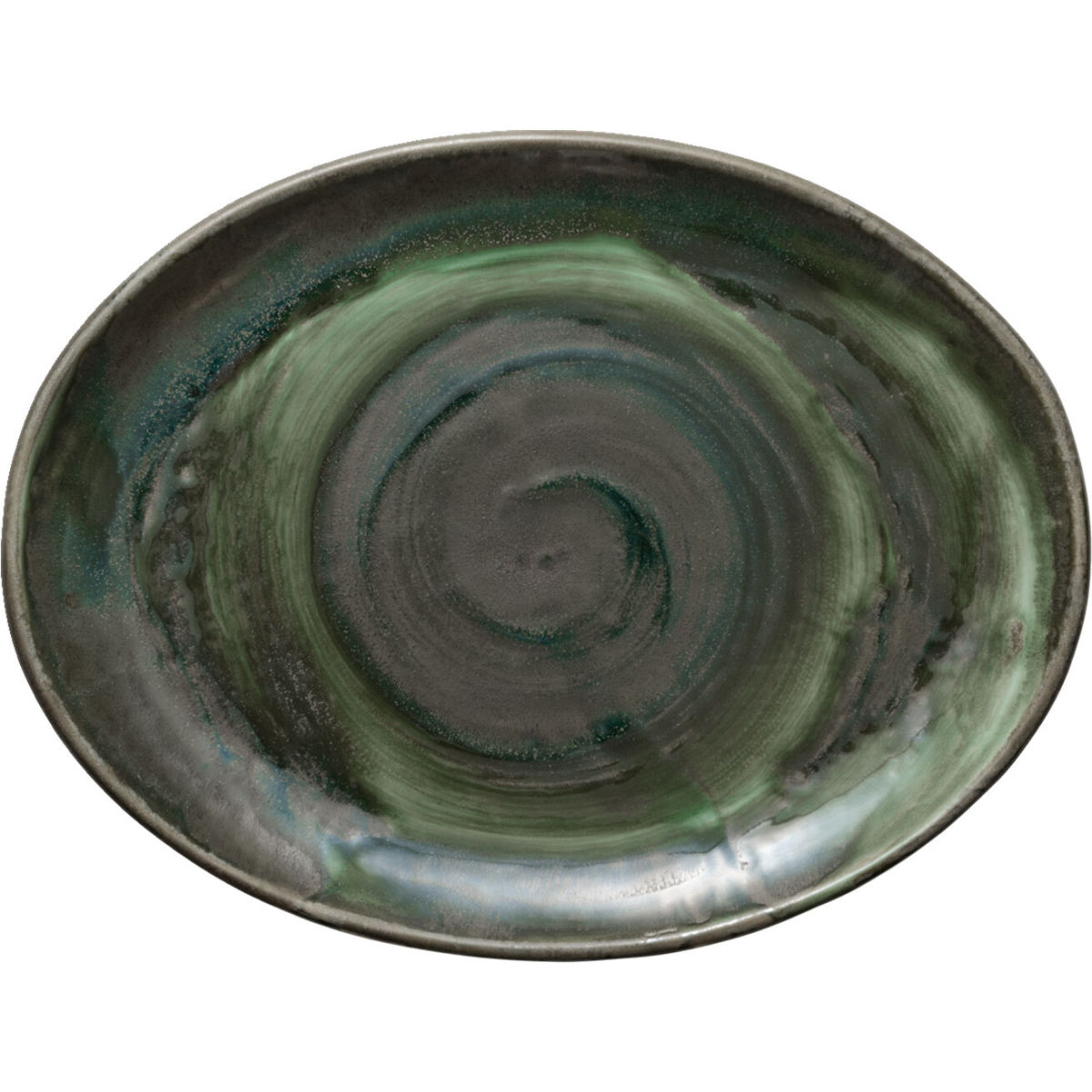 Piatto Perfect Match Avocado coup HEART&SOUL; 30.8x23.9x2.8 cm (LxLxH); verde/bianco; 6 pz. / confezione