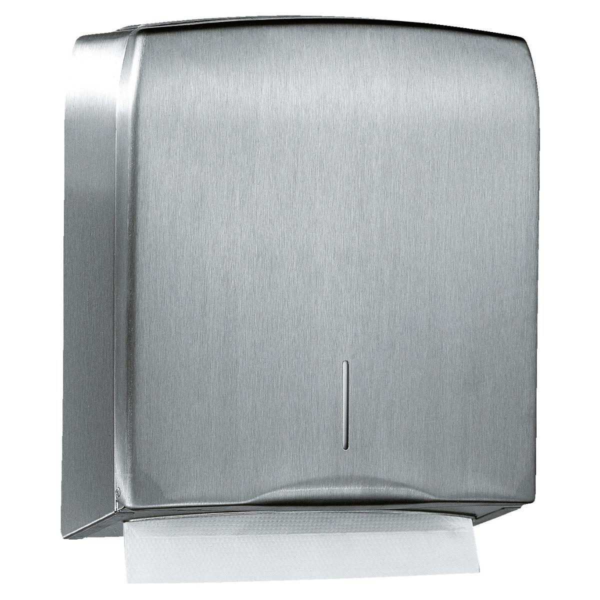 Katrin Dispenser for papirhåndklær stål; 27.5x13.3x33 cm (BxDxH); Sølvfarge