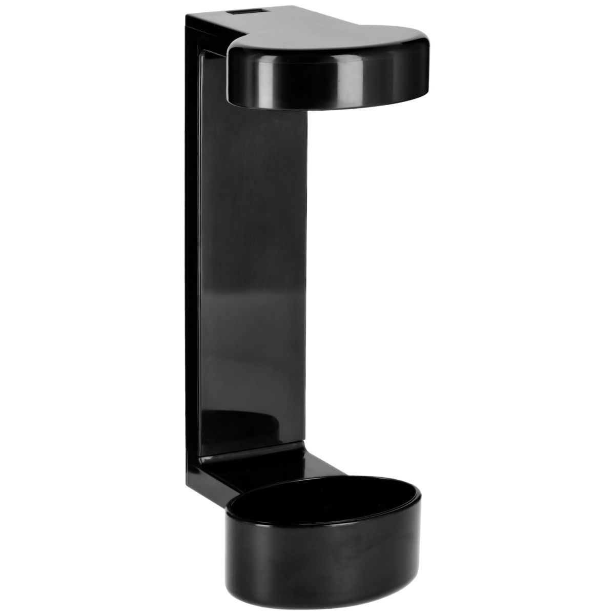 Dispenser shampoo doccia per hotel adesivo V-Touch; 22 cm (H); nero; 10 pz. / confezione