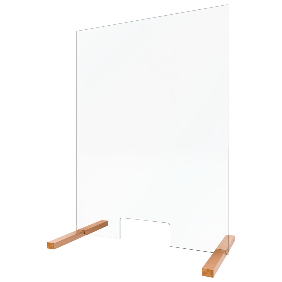 APS Hygiene- und Hustenschutz Anapo 75x0.5x100 cm (BxTxH); transparent/braun