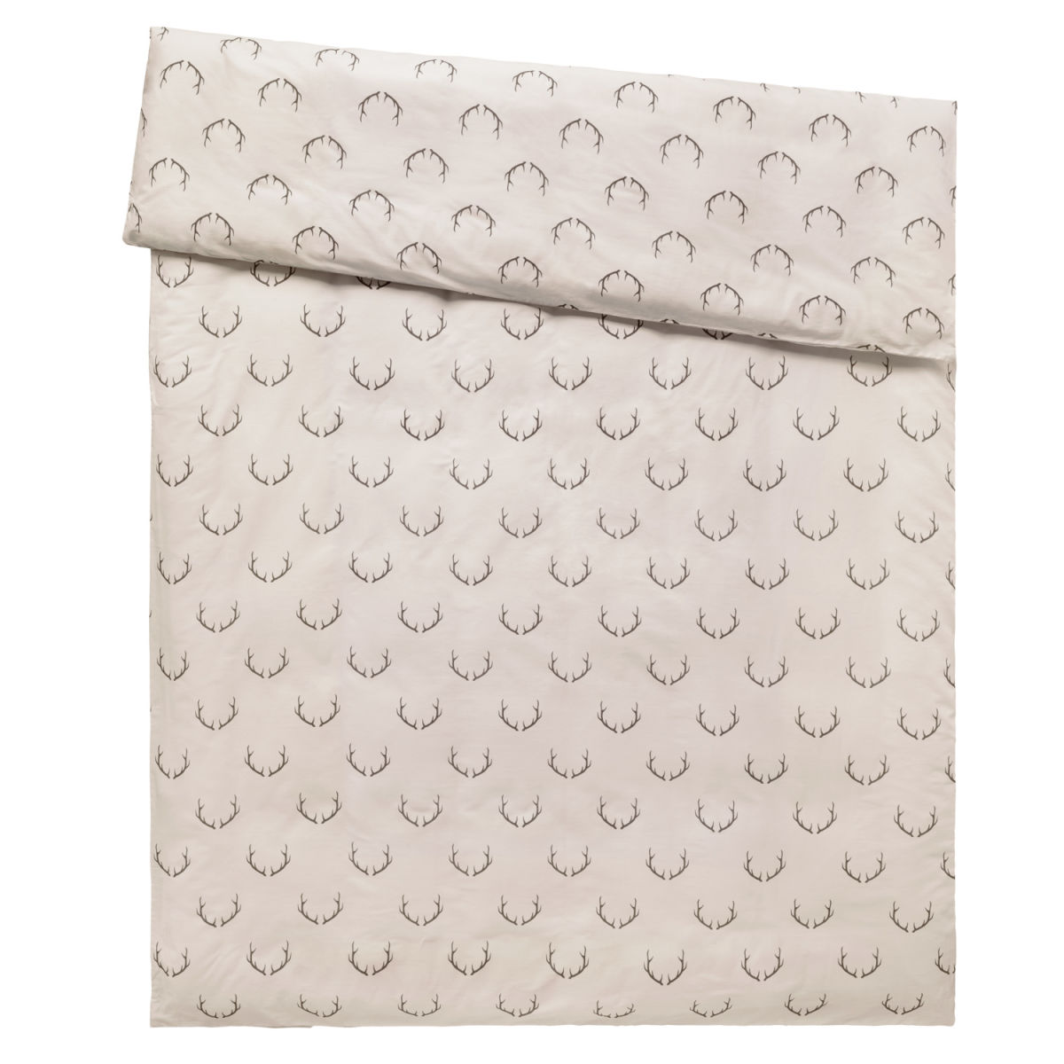 Copripiumino Enns ERWIN M.; 140x200 cm (LxL); beige/marrone scuro