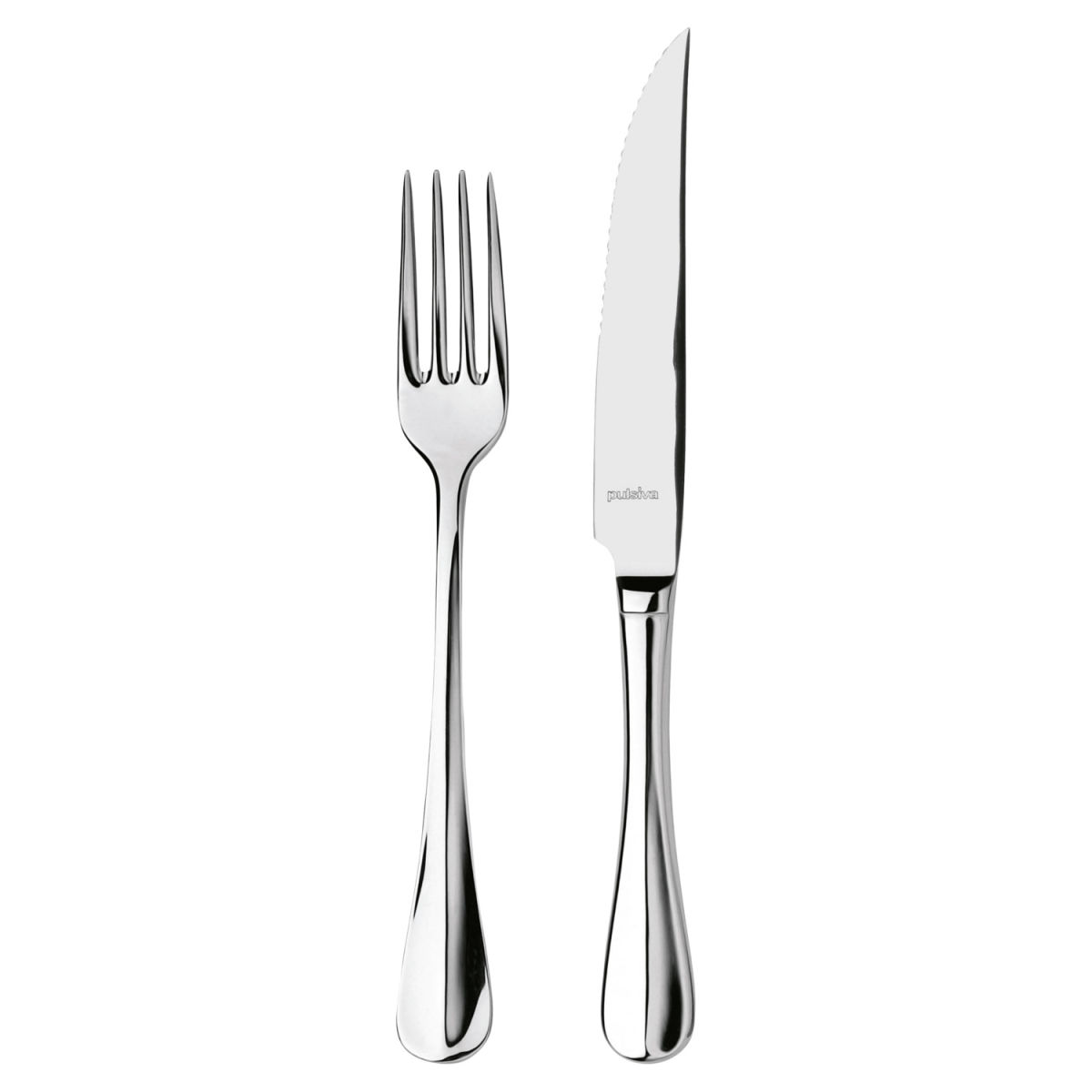 PULSIVA Steak bestekset Paris 24-delig; zilver, Handvat zilver; 12 set / verpakking