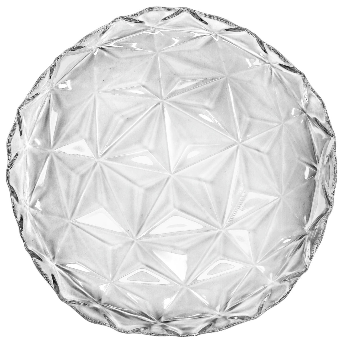 Piatto piano vetro trasparente Estrella Pasabahçe; 20x1.5 cm (ØxH); trasparente; rotonda; 6 pz. / confezione