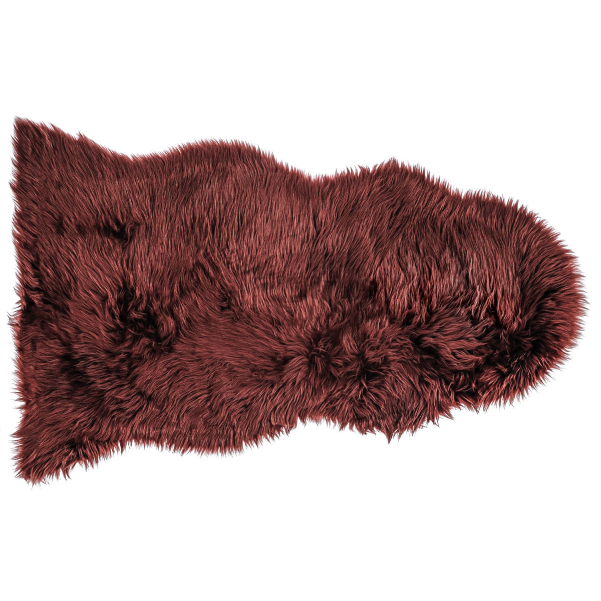 Pelliccia decorativa Bergen ERWIN M.; 115x70 cm (LxL); bordeaux