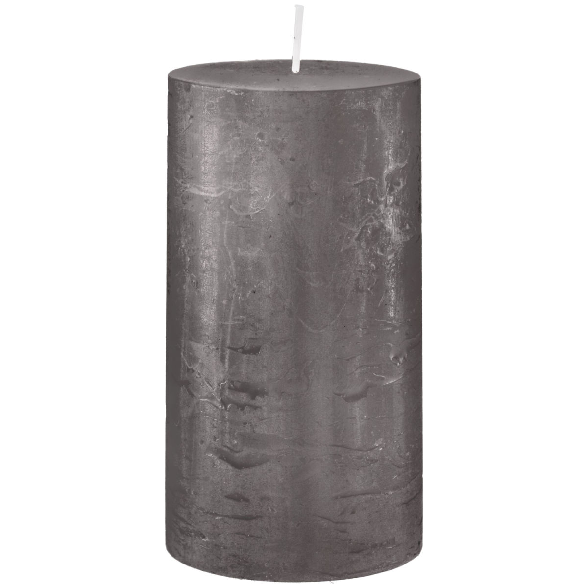 Gala Rustic-Kerze Garland 6.8x13 cm (ØxH); grau; rund; 6 Stück / Pack