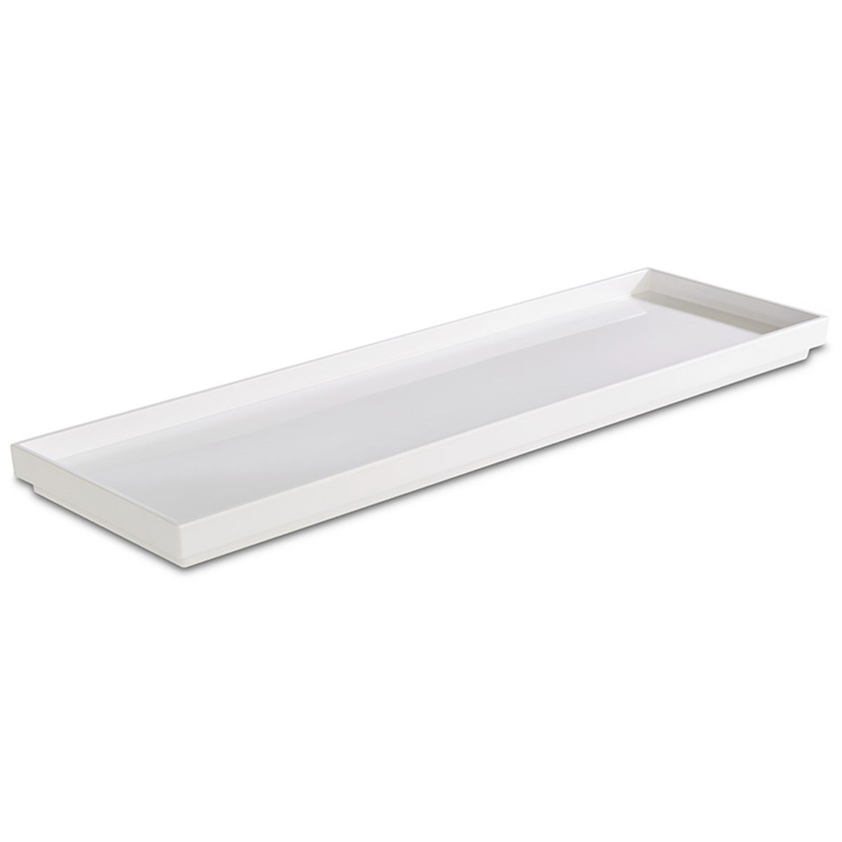 Vassoio Asia Plus APS; Misura GN 2/4, 53x16.2x3 cm (LxLxH); bianco; rettangolare