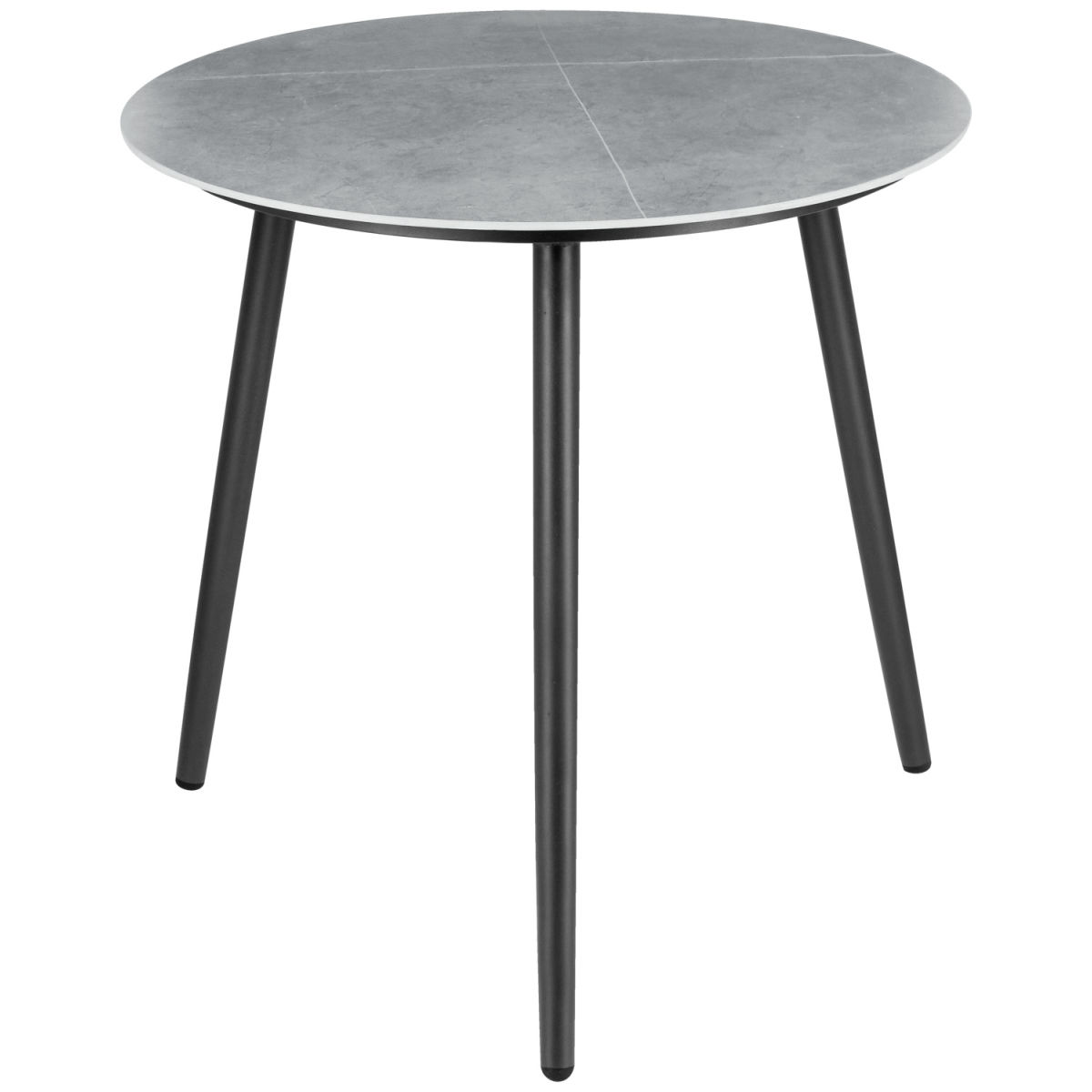VEGA Outdoor Beistelltisch Sando groß 60x60 cm (ØxH); hellgrau/anthrazit; rund