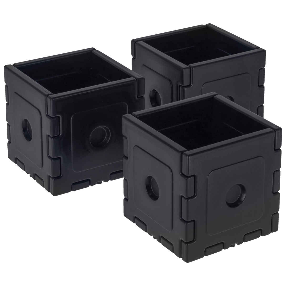 Piastre eutettiche per bevande Esino VEGA; 11.8x11.8x11.8 cm (LxLxH); nero; quadrata; 3 pz. / confezione