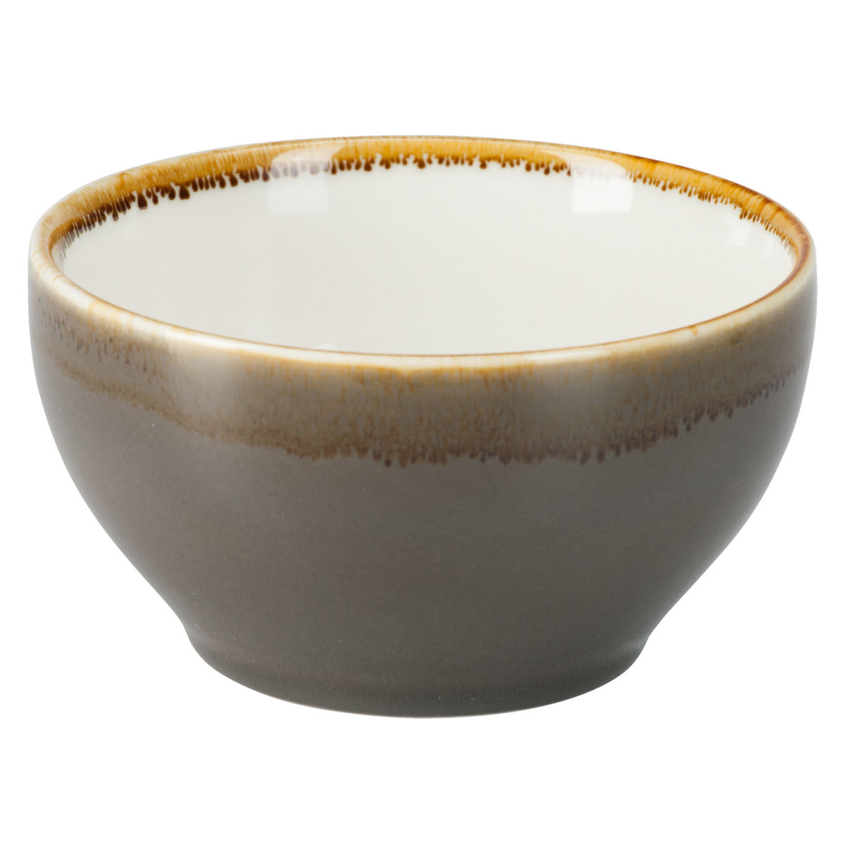 PULSIVA Schale Glaze 2.0 500 ml, 14x8.5 cm (ØxH); grau; rund; 6 Stück / Pack