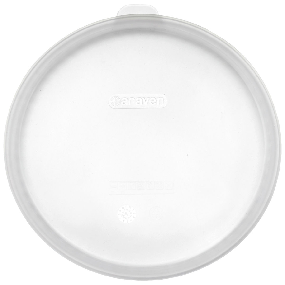 Coperchio universale Nevara Araven; 35.25 cm (Ø); bianco translucente; rotonda