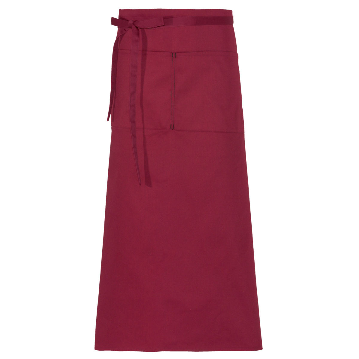 Delantal Mia 85x100 cm PULSIVA; 85x100 cm (LgxAn); granate/negro