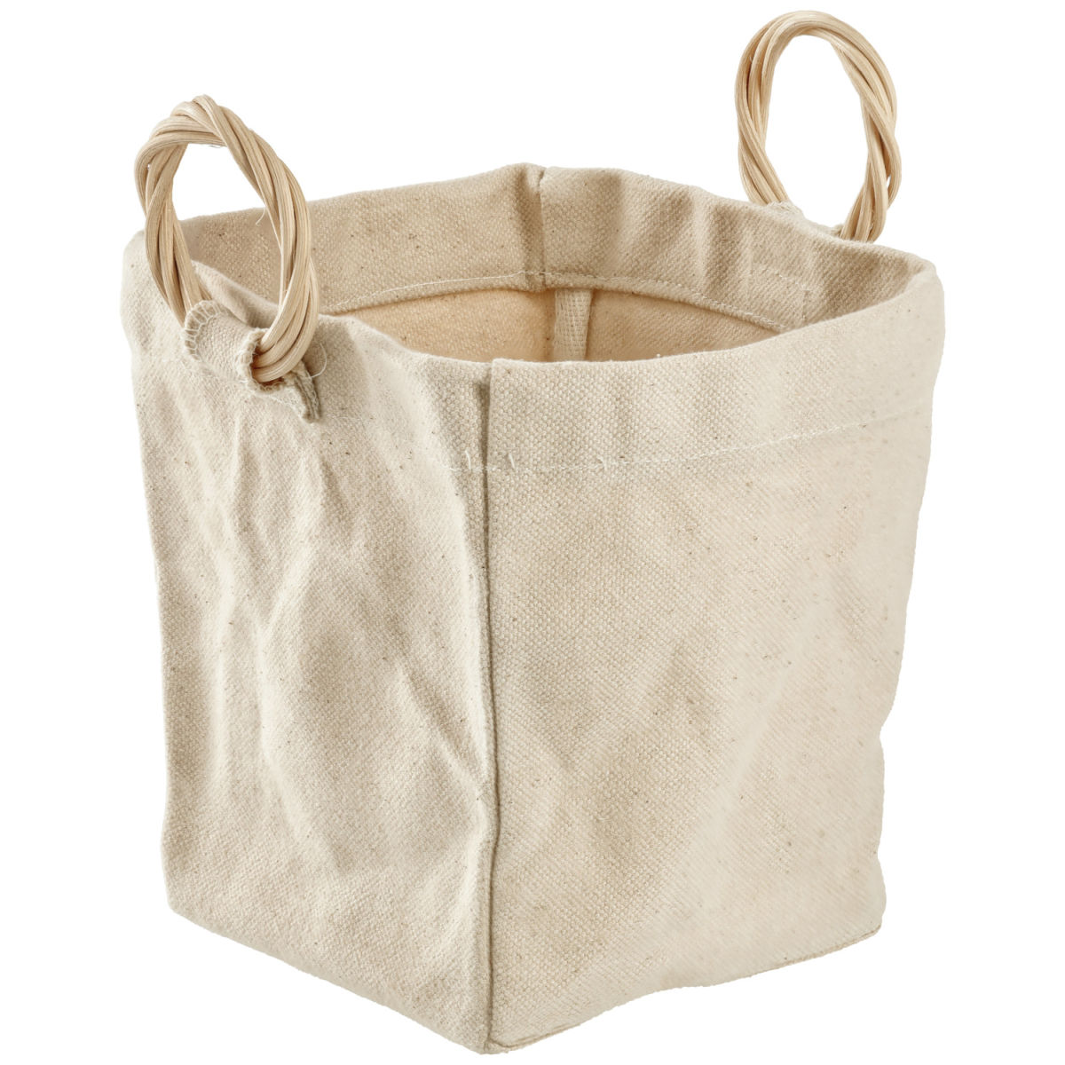 Cestino portaoggetti Abbe; 15x15x15 cm (LxLxH); naturale; quadrata