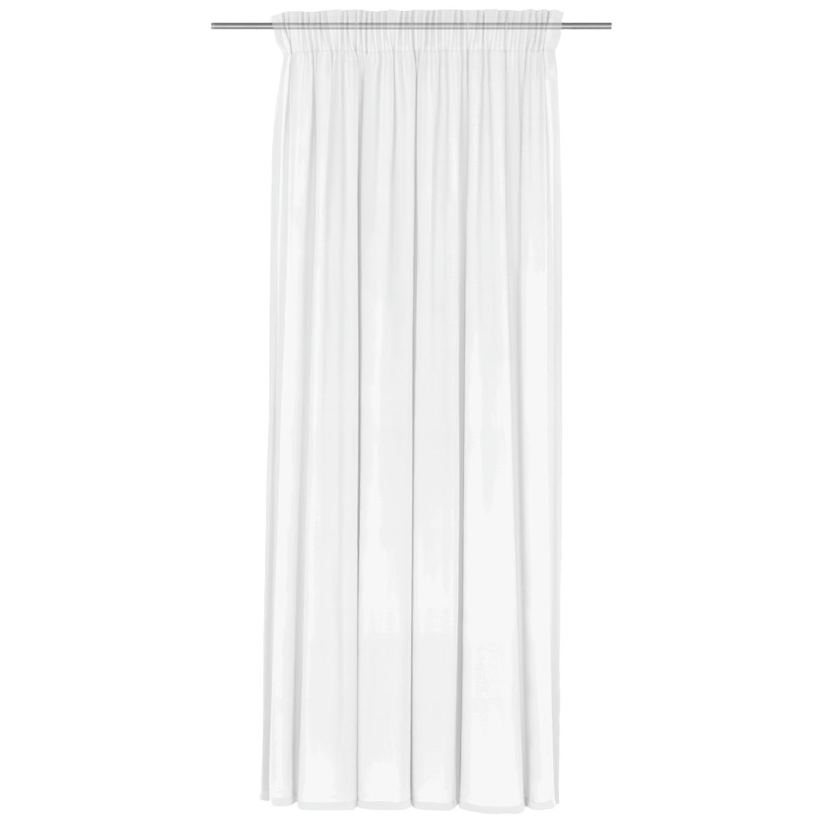 Tenda trasparente Smaragd Nastro a plica a penna ERWIN M.; 450x225 cm (LxH); bianco