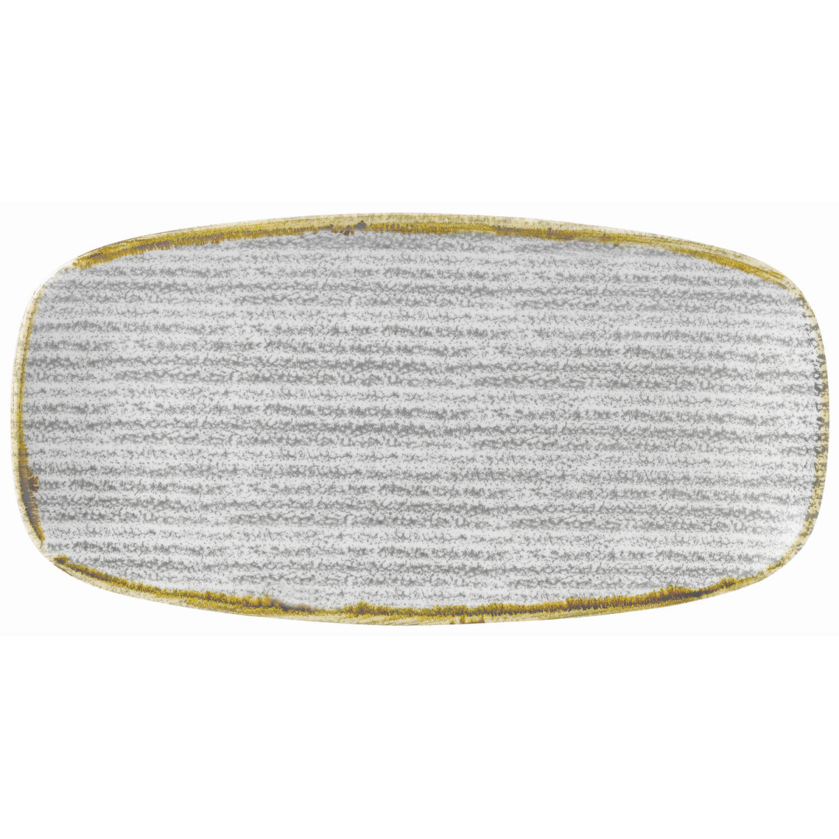 Chefs Piatto obale Studio Prints Stone Grey Churchill; 29.8x15.3 cm (LxL); grigio chiaro/marrone; rettangolare; 12 pz. / confezione