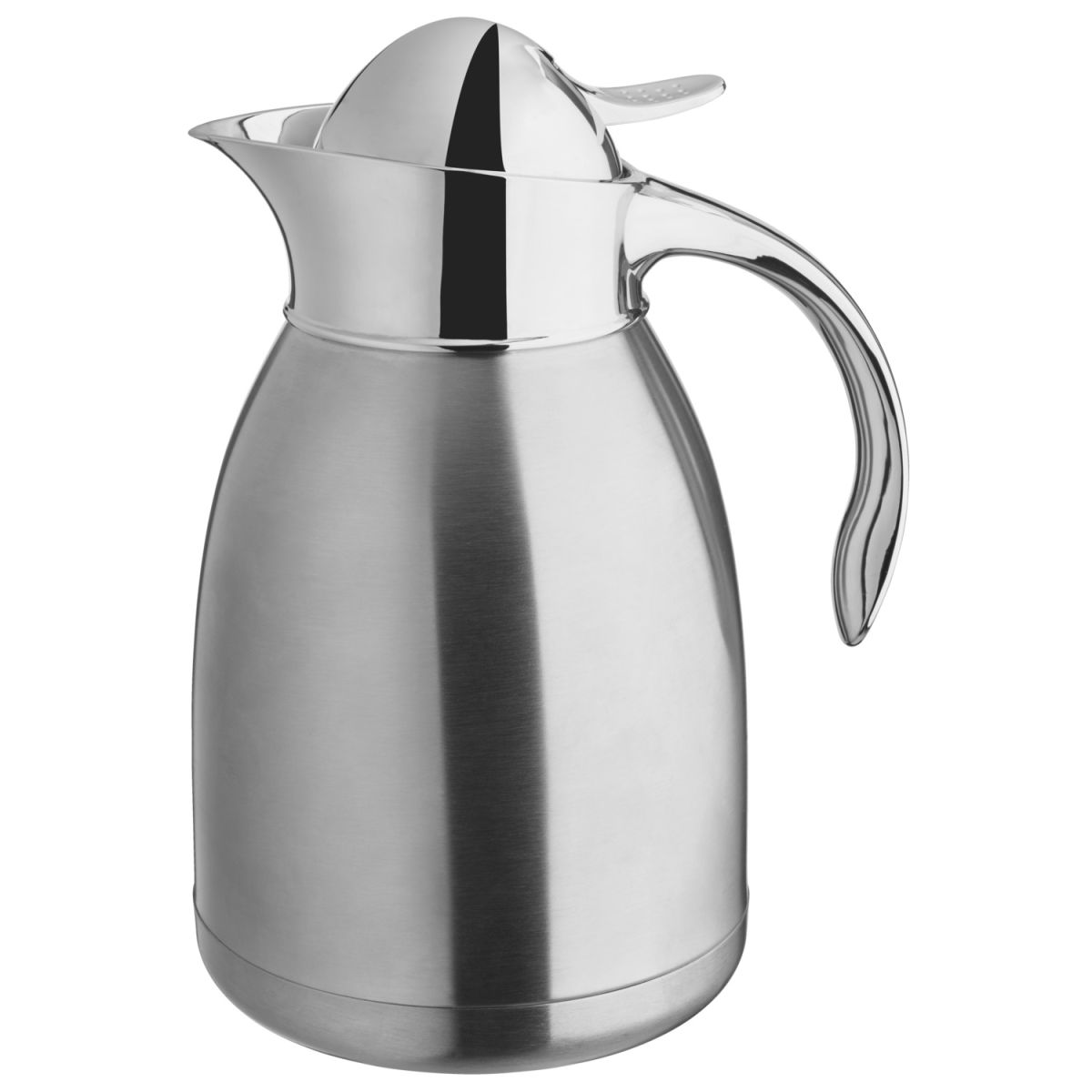 Brocca isotermica Gerro VEGA; 1500ml, 13.6x23.5 cm (ØxH); argento; conica