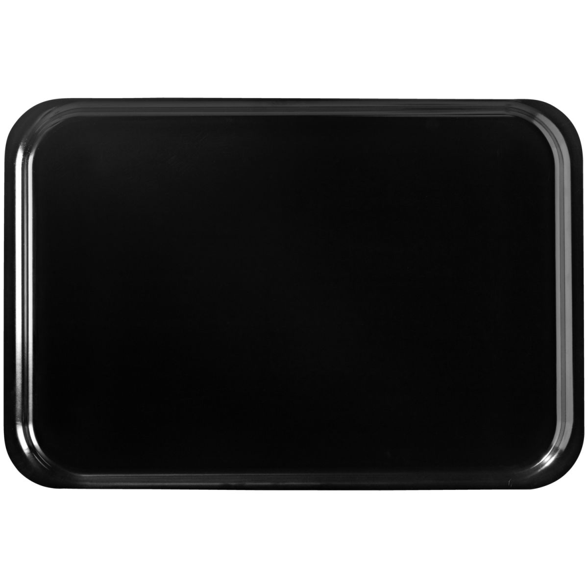 Platex Serviertablett Amina 60x40x1.5 cm (LxBxH); schwarz; rechteckig