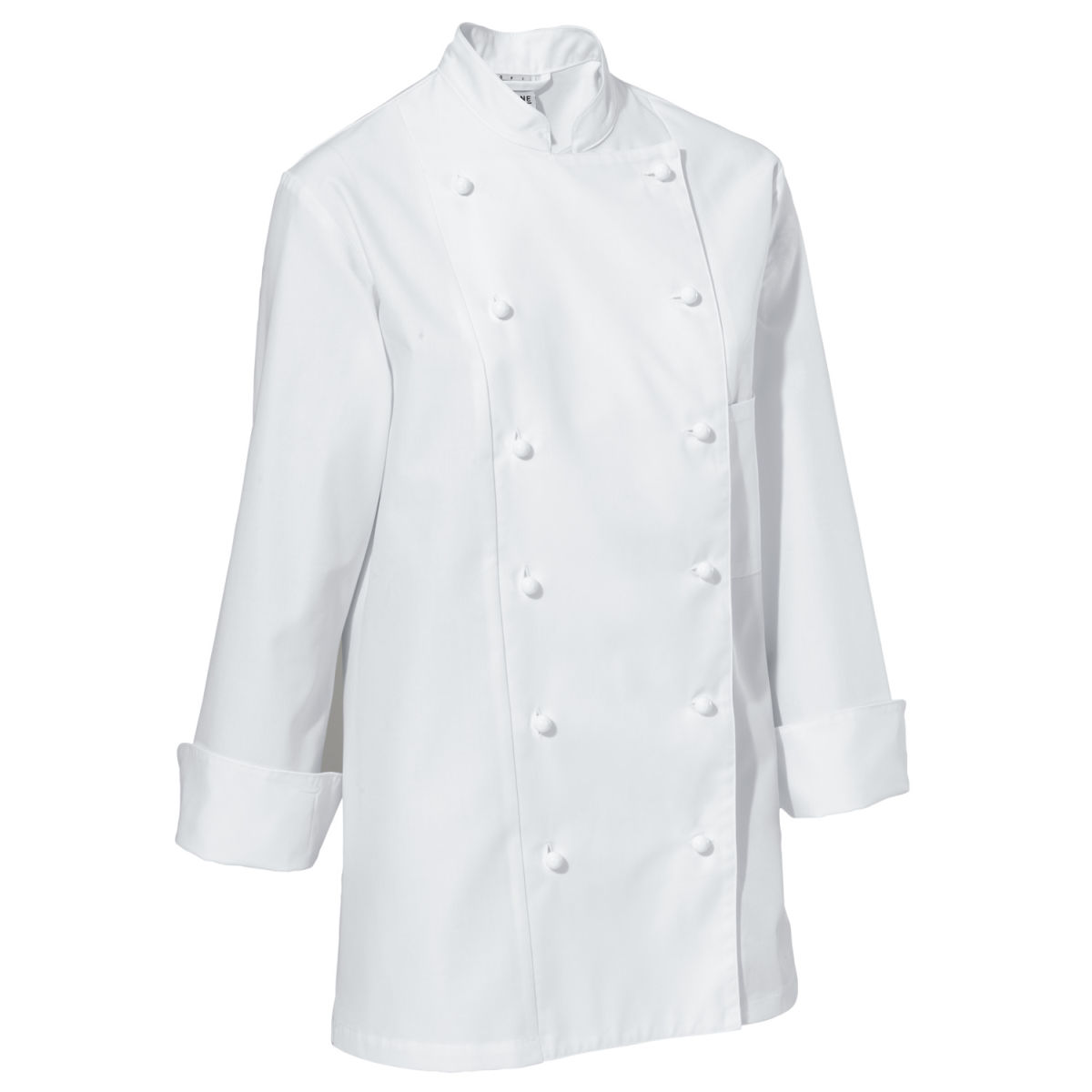 Giacca da cuoca  Aila cotone maniche lunghe bordino bianco JOBELINE; Taglia 52; bianco