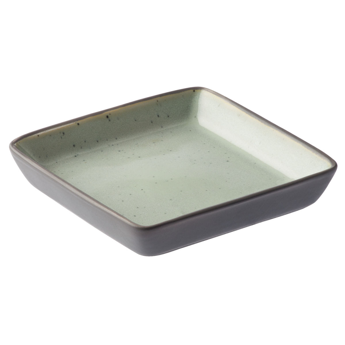 PULSIVA Tapas-Schale Stat eckig 10x10x1.7 cm (LxBxH); grau; quadratisch; 12 Stück / Pack