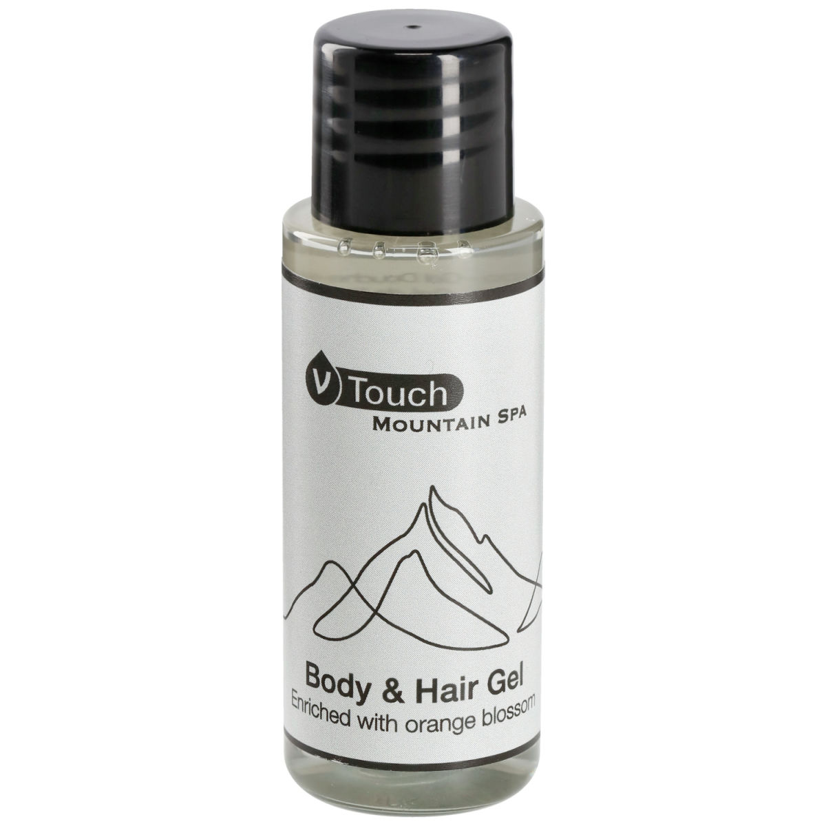 V-Touch Hotel shampoo en douchegel Mountain Spa 2-in-1; 30 ml; transparant; 210 stuk / verpakking