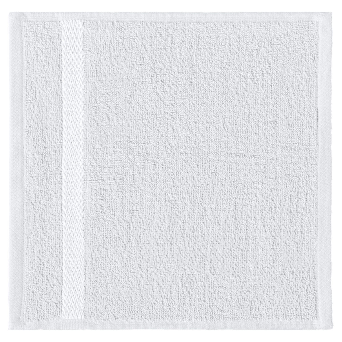 PULSIVA Waslap Capri; 30x30 cm (BxL); wit; 5 stuk / verpakking