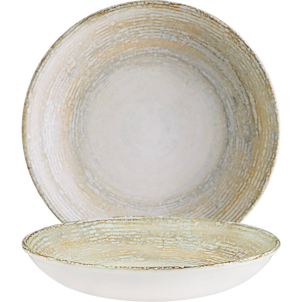 Piatto fondo Patera Bonna; 1000ml, 23x4 cm (ØxH); bianco/beige; rotonda; 6 pz. / confezione