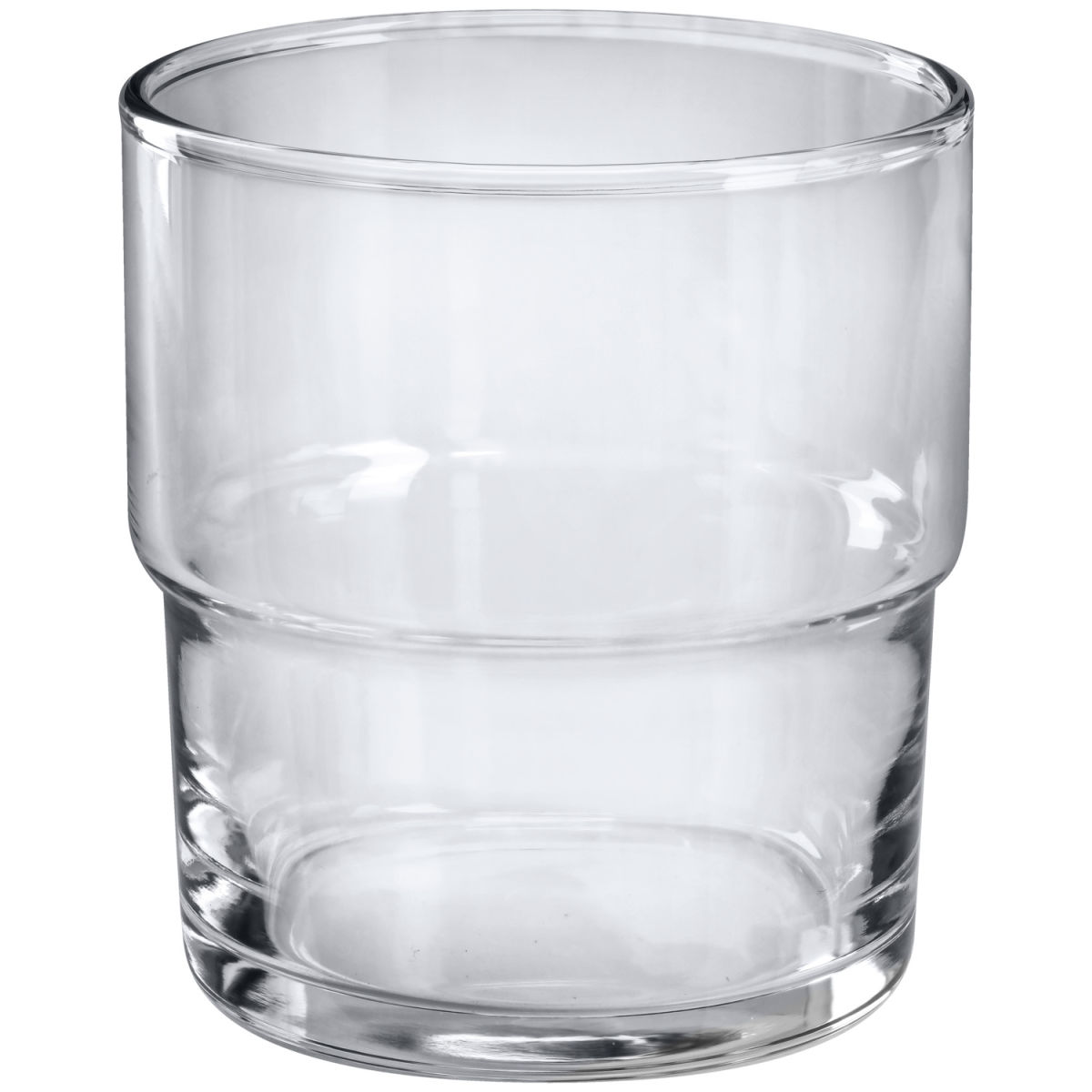 Pasabahçe Waterglas Hill stapelbaar; 200ml, 6.5x9.3 cm (ØxH); transparant; 6 stuk / verpakking