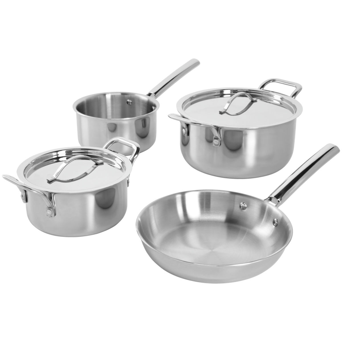 Batteria di pentole Ecoline 6 pezzi PULSIVA; argento