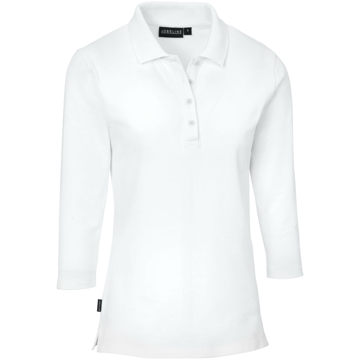 JOBELINE Damen-Polo Cato dreiviertelarm Kleidergröße 2XL; weiß