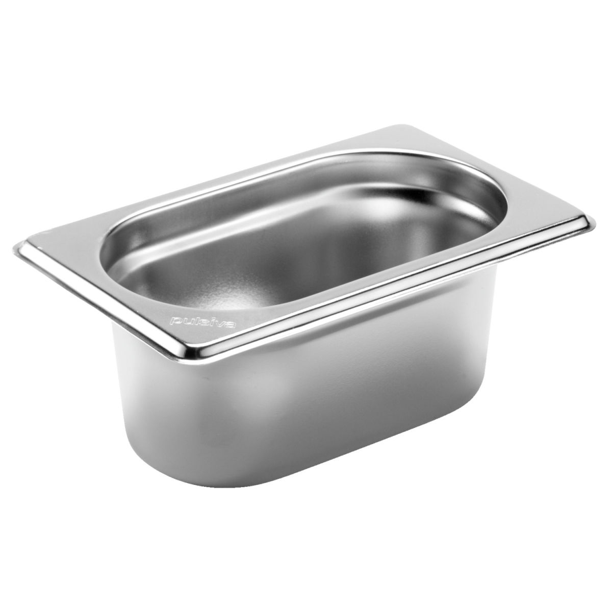 Contenitore gastronorm 1/9 Basic acciaio PULSIVA; Misura GN 1/9, 0.6 l, 17.6x10.8x6.5 cm (LxLxP); argento