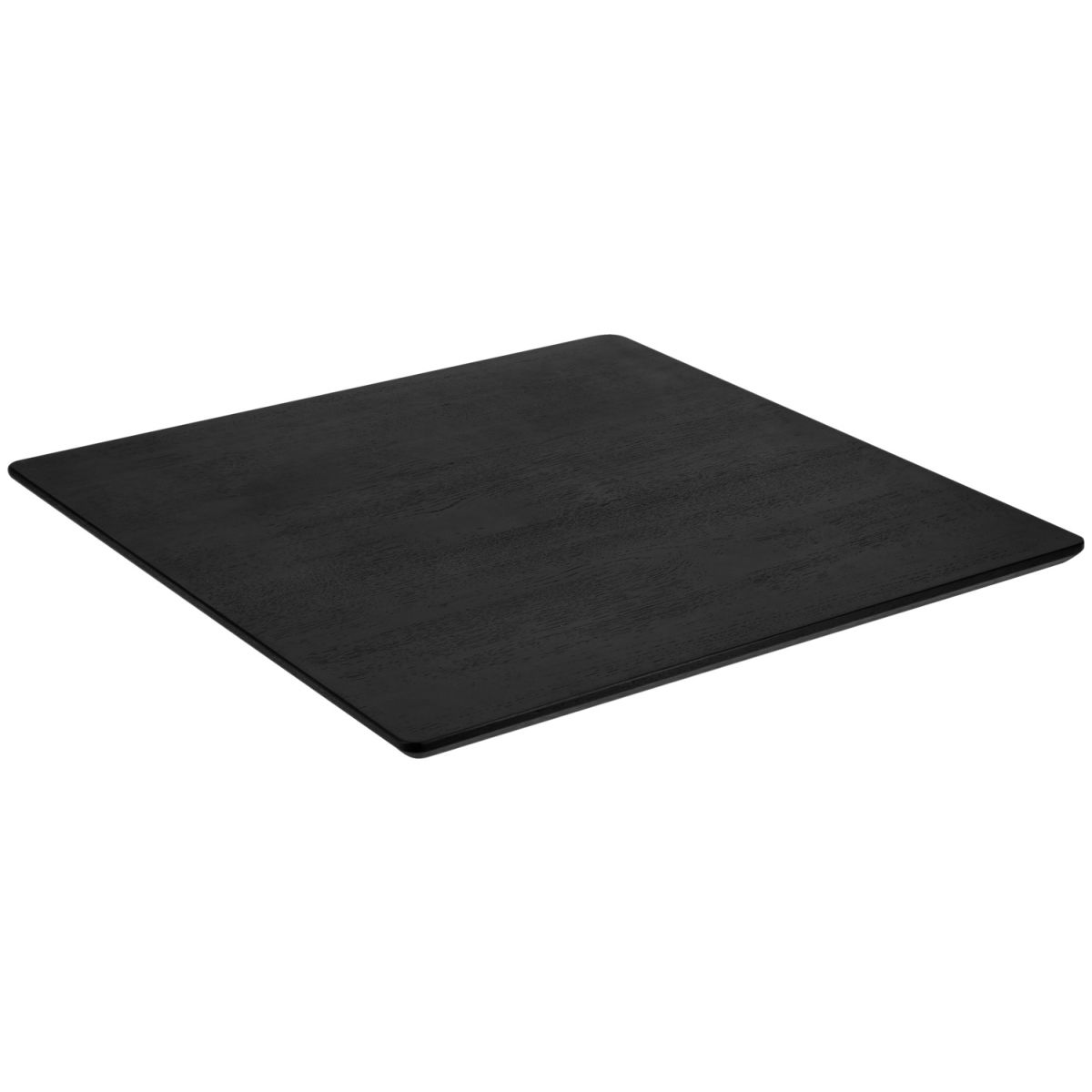 Vega Tafelblad Acerios vierkant; 80x80x2.5 cm (LxBxH); zwart; vierkant