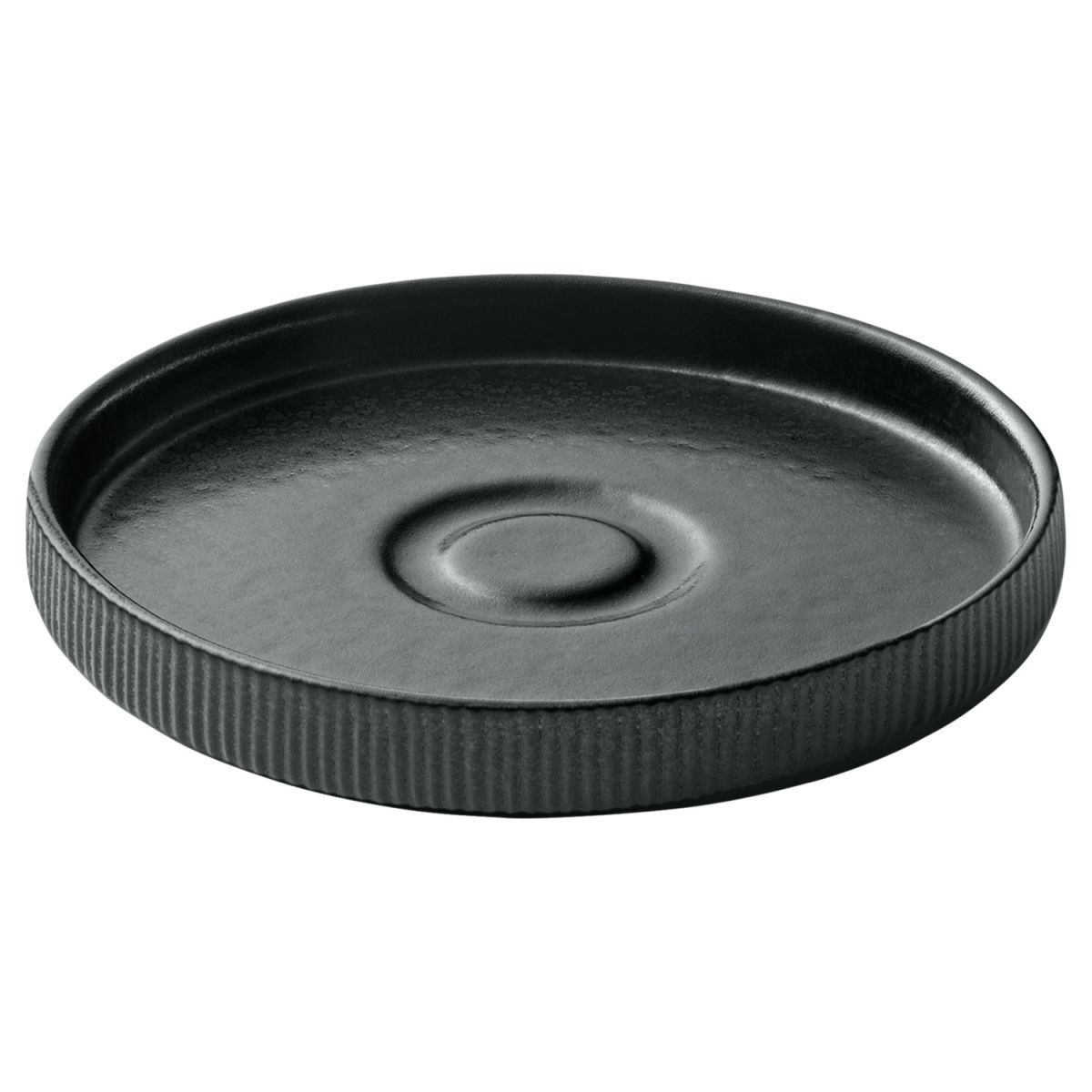 Piattino sottotazza Nara Ø 15 cm Playground; 15x2.5 cm (ØxH); nero; rotonda; 6 pz. / confezione