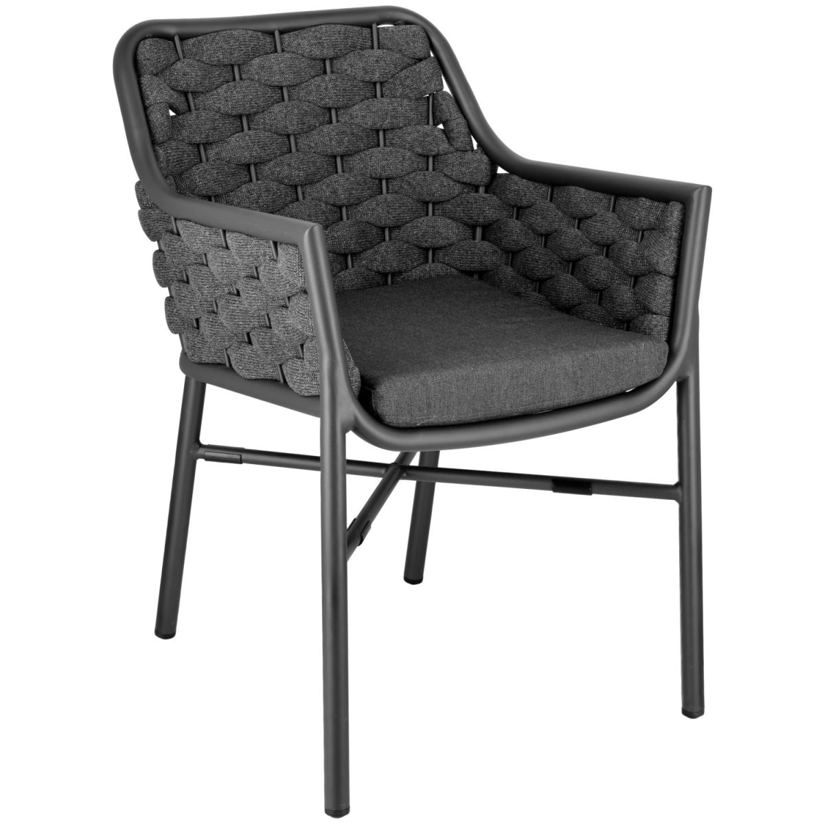 Sedia Arto VEGA; 58x62x80 cm (LxPxH); antracite; 2 pz. / confezione