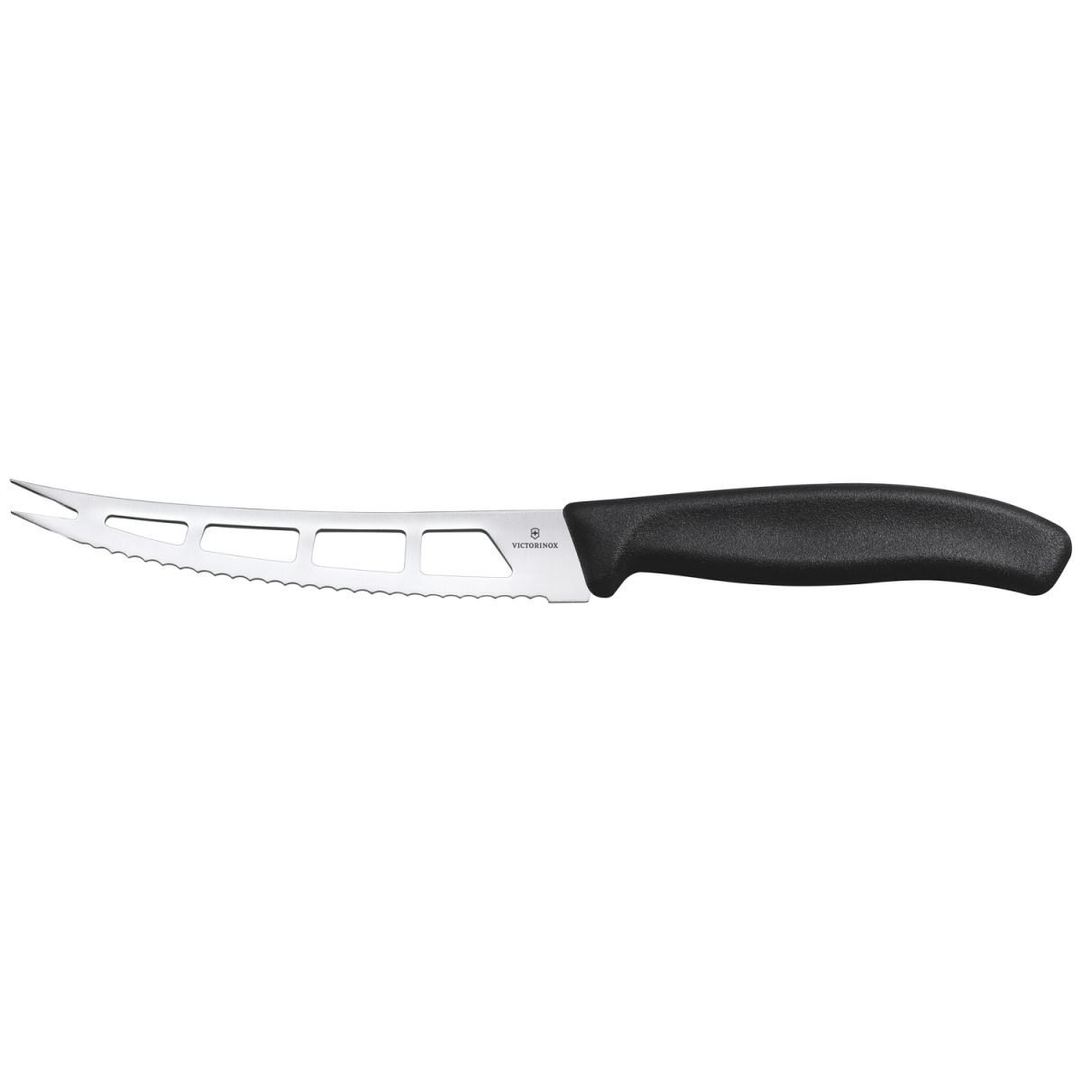 Coltello formaggio molle Swiss Classic Victorinox; lunghezza lama 13 cm, 36.5 cm (L); argento/nero