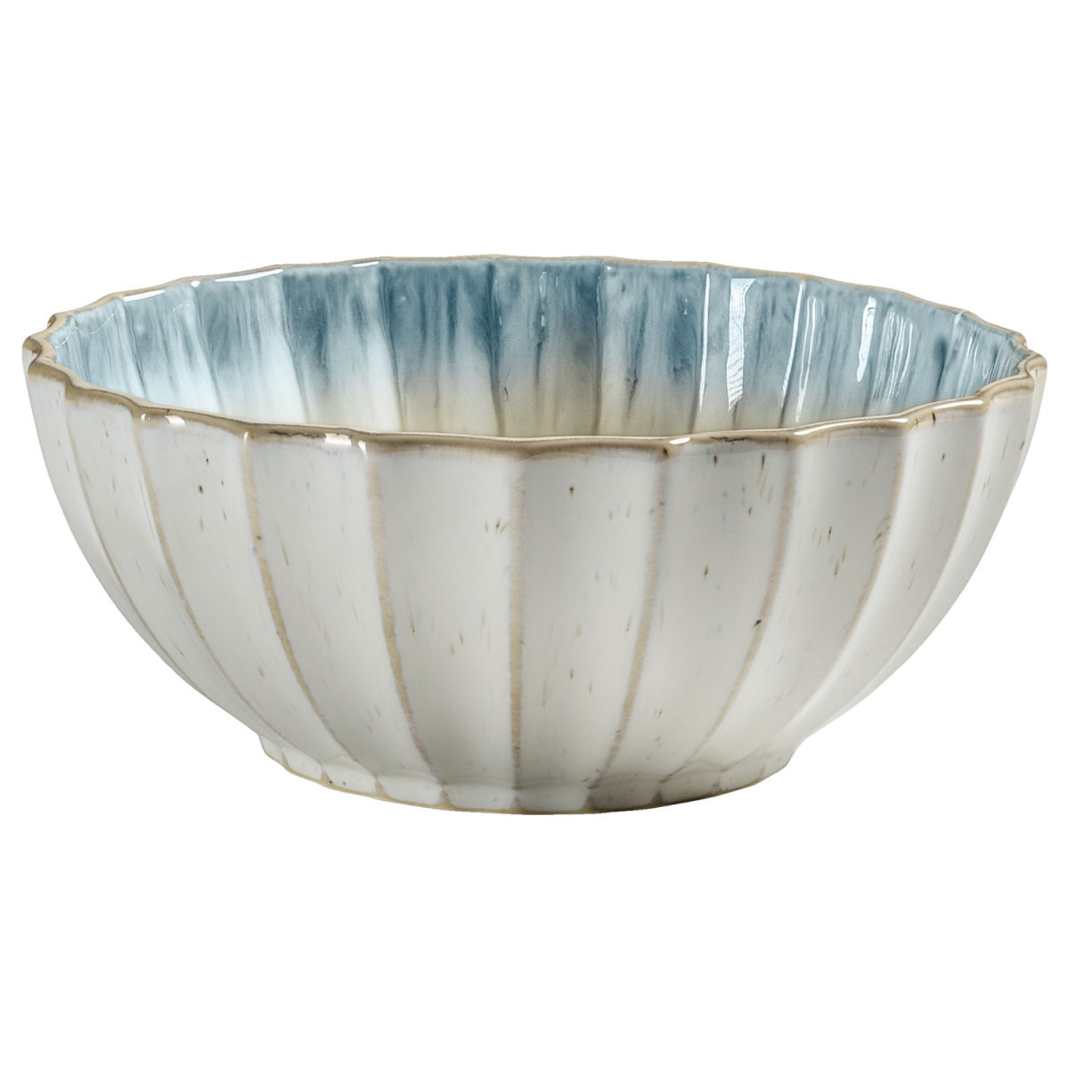 VEGA Schale Flora 1100 ml, 18.8x7.9 cm (ØxH); blau/beige; rund; 2 Stück / Pack