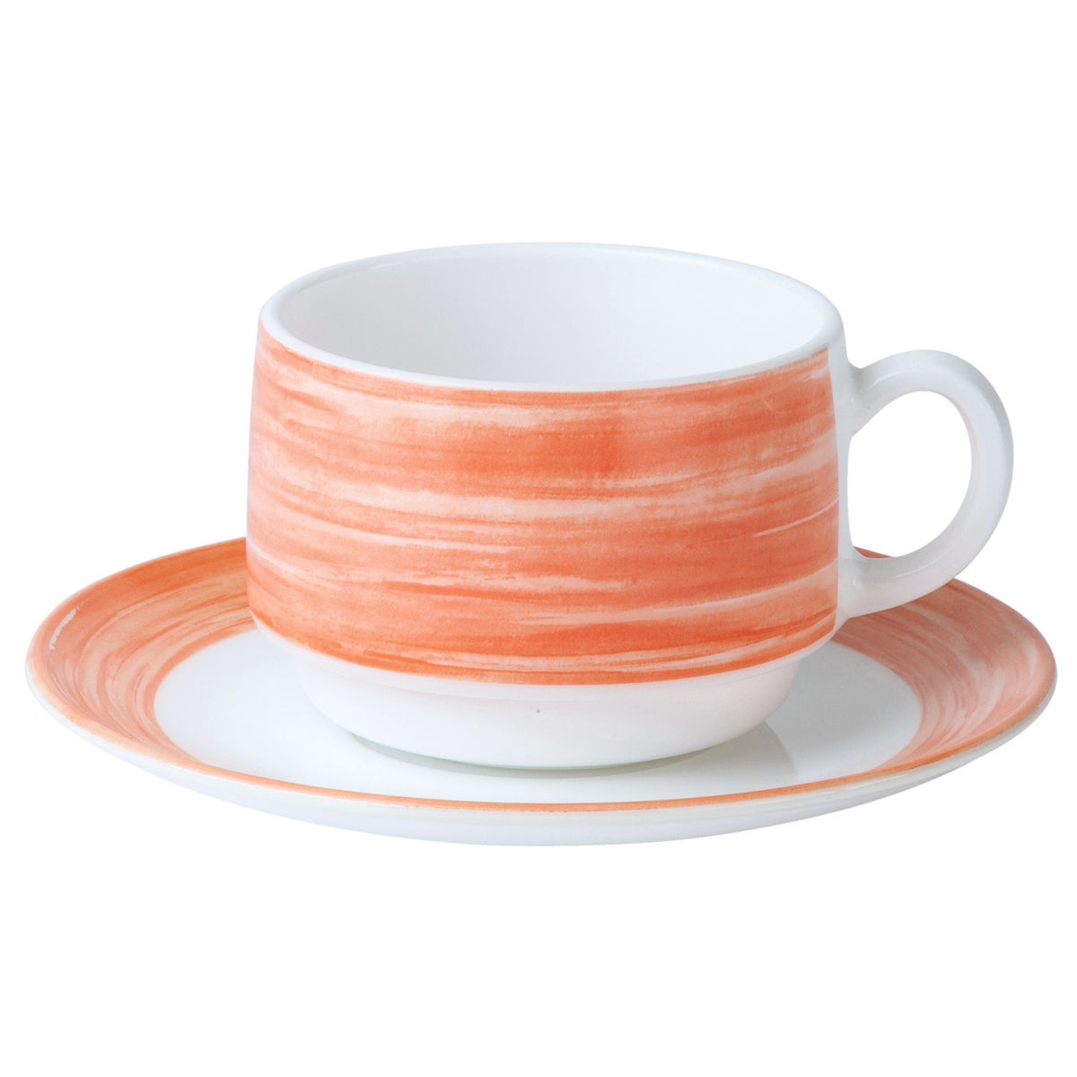 Luminarc Kopp Brush; 19 cl, 7.7x5.8 cm (ØxH); Orange; Rund; 12 Styck / Förpackning