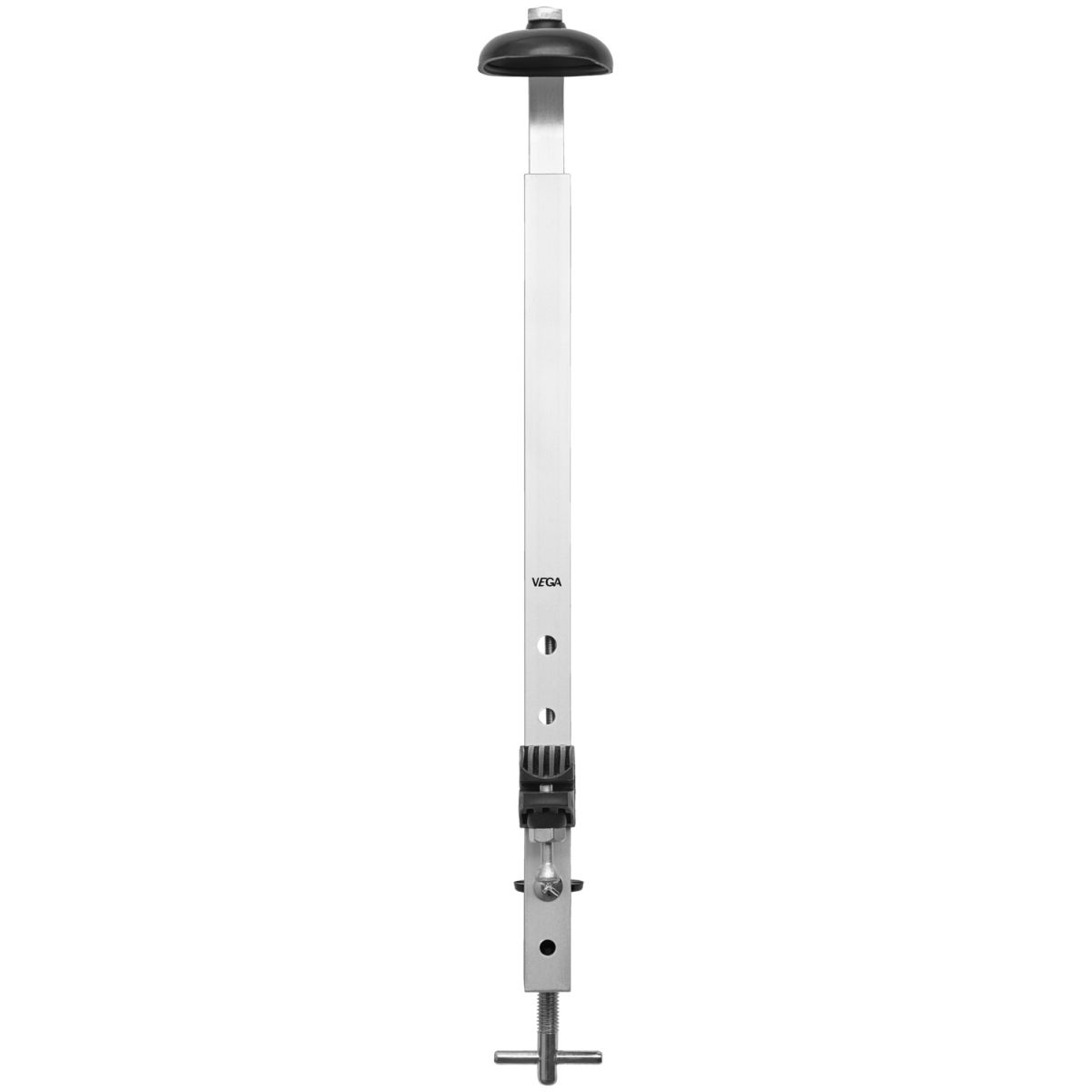Soporte individual Havanera con abrazadera de tornillo VEGA; 4.5x31.7x15 cm (AnxAtxProf); plateado/negro