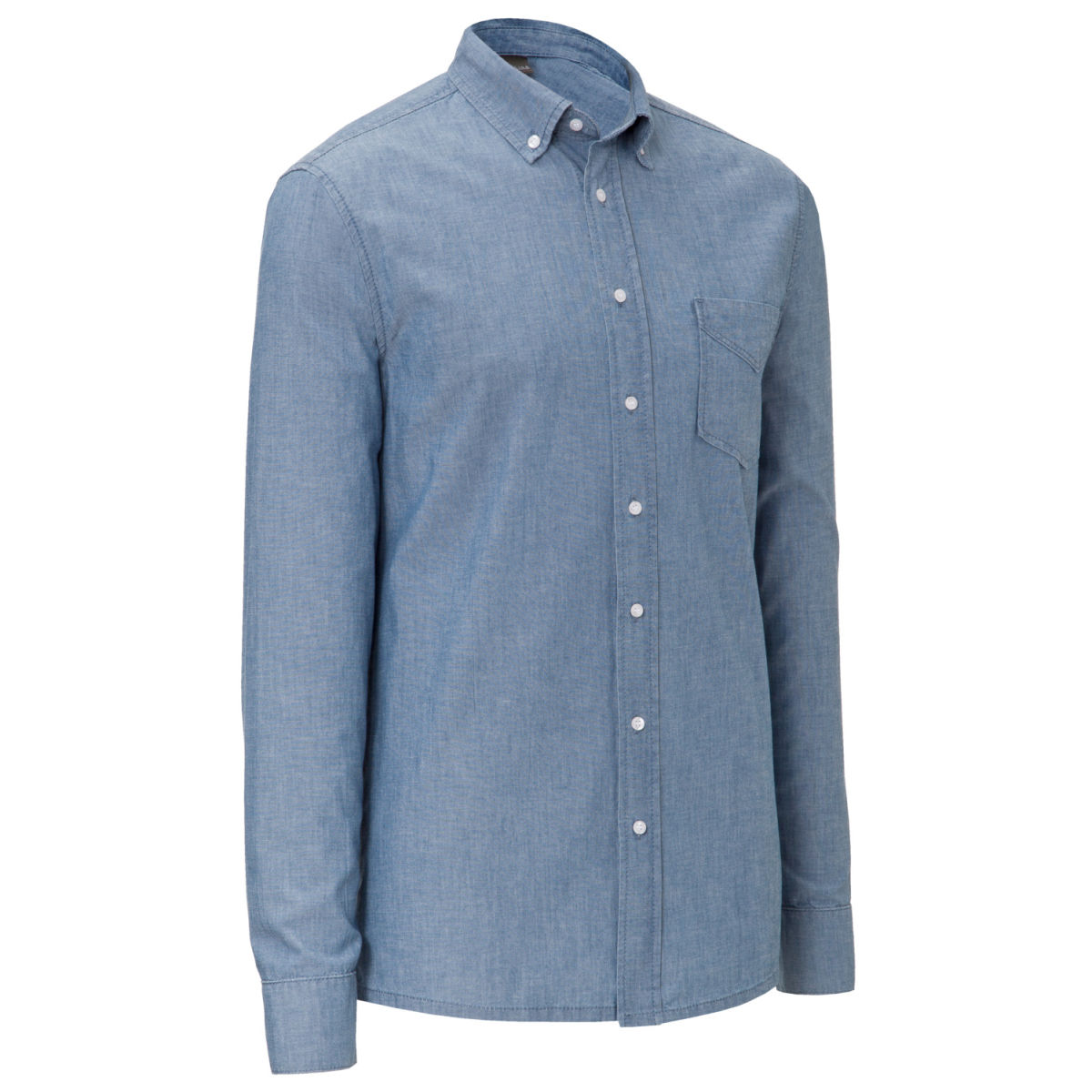 Camicia da uomo Chambray maniche lunghe JOBELINE; Taglia 39/40; blu