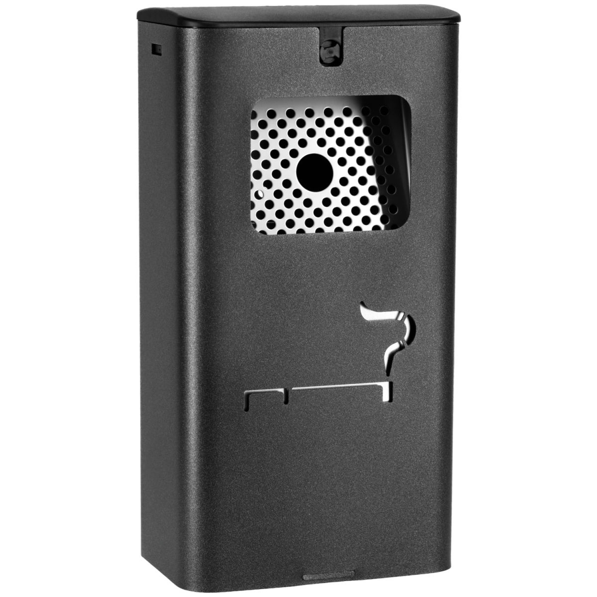 PULSIVA Wandaschenbecher Dorsale 2.5 l, 17.5x34x12 cm (BxHxT); anthrazit; rechteckig