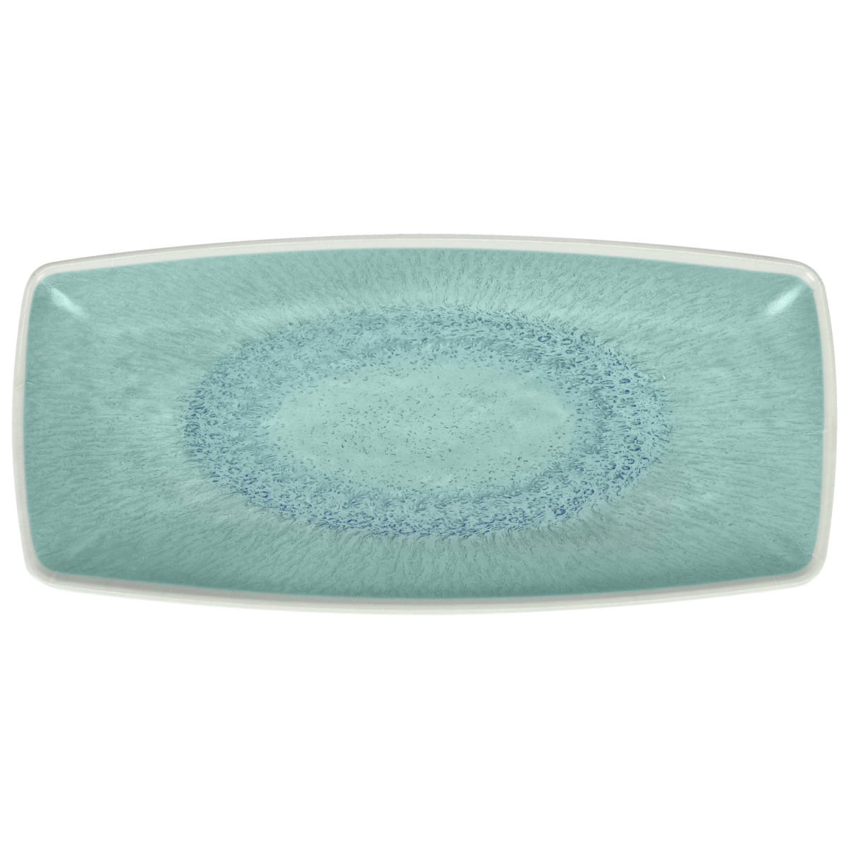 VEGA Uppläggningsfat Torto; 24x11x2.5 cm (LxBxH); Turkos/Blå; Rektangulär; 6 Styck / Förpackning