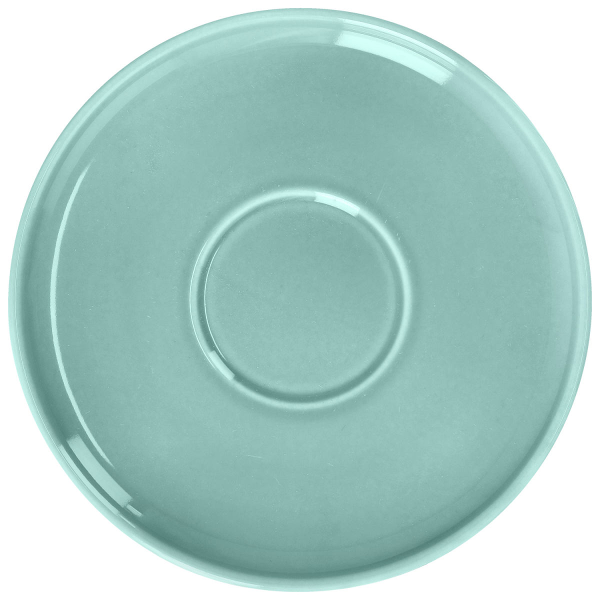 Piattino sottotazza da cappuccino Alegria VEGA; 15 cm (Ø); turchese; 6 pz. / confezione