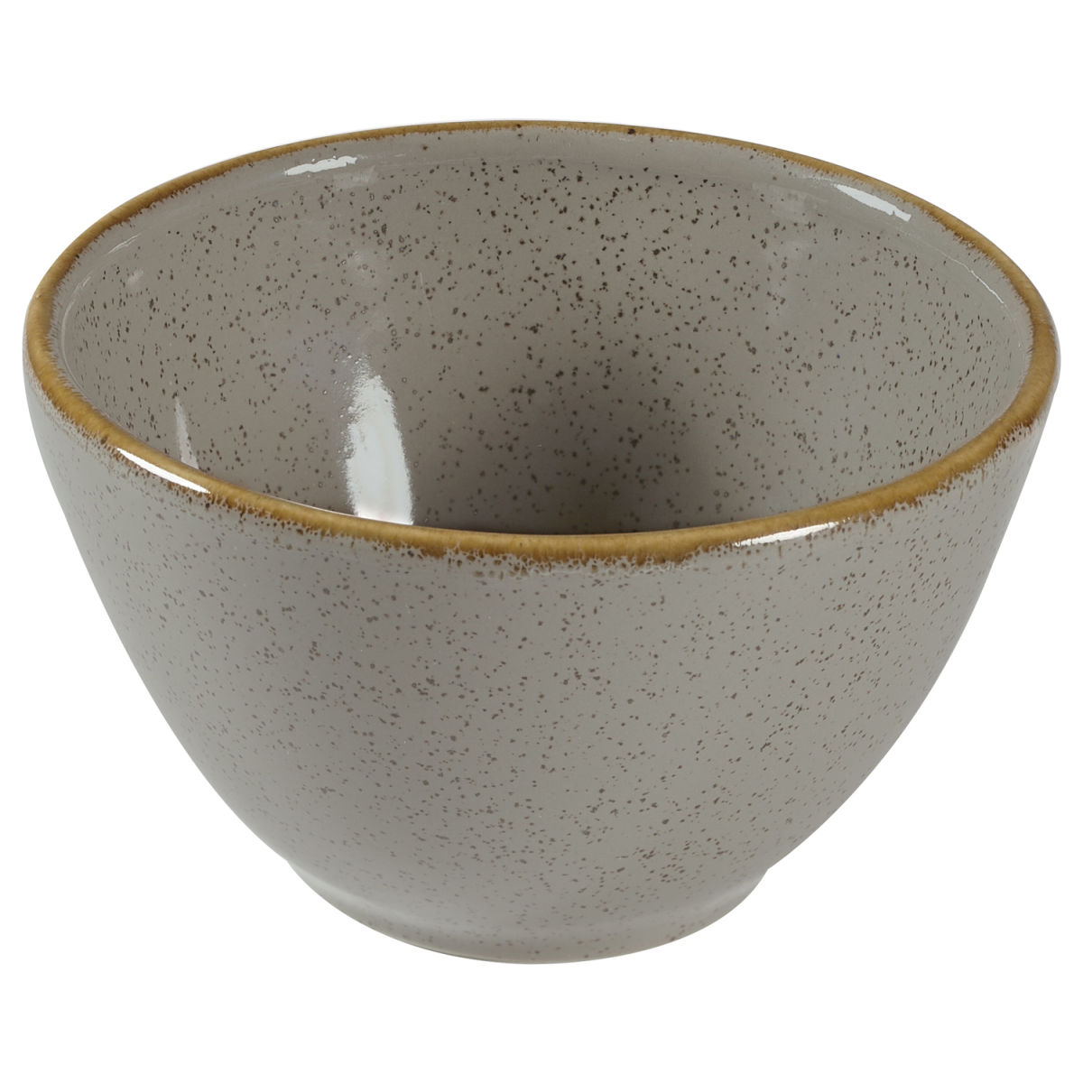 Churchill Schale tief Stonecast Peppercorn 240 ml, 10.2 cm (Ø); grau/braun; rund; 12 Stück / Pack